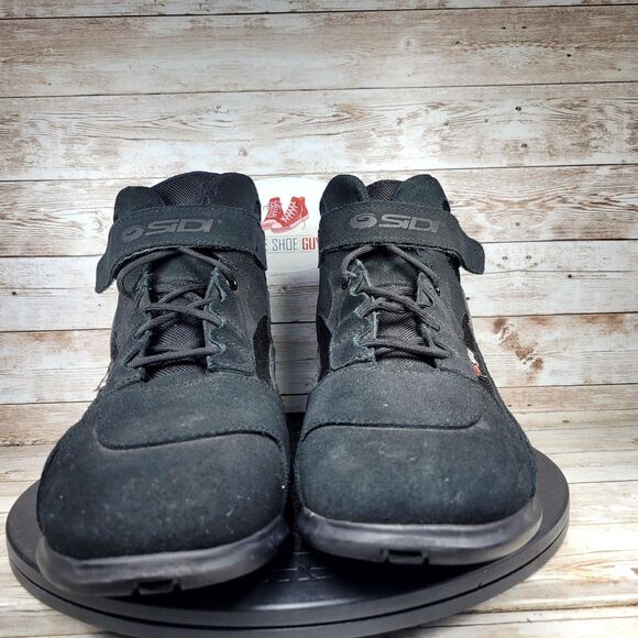 Sidi Doha Men's Size 12.5 Motorcycle Riding Straps Black Suede Ankle Boots - Picture 5 of 14